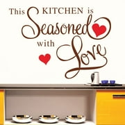 Prime SHISHIan Wall Stickers Decor This Kitchen Wall Sticker Removable Art Home Diy Decals Brown,Disco Ball Classroom Decor,Christmas Decorations,Wallpaper Peel And Stick,Peel And Stick Backsplash